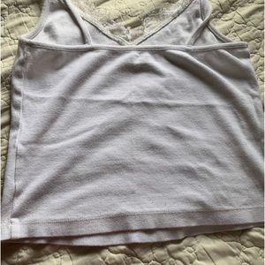 White lace tank top